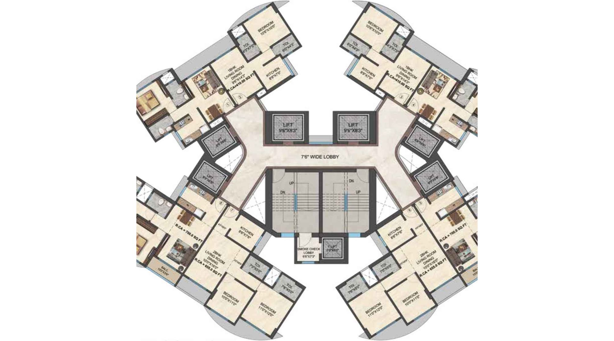 H-Rishabhra-Opulence-Typical-Floor-Plan